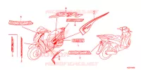 AUTOCOLLANTS pour Honda SH 150 ABS de 2016