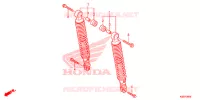 AMORTISSEUR ARRIERE pour Honda SH 150 D SPECIAL 2E de 2016