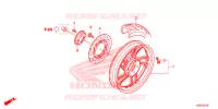ROUE ARRIERE pour Honda SH 150 de 2018