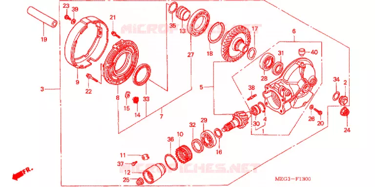 COUPLE CONIQUE Honda MOTO 750 SHADOW 2004  VT750C4