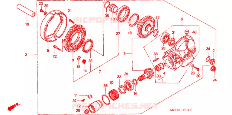 COUPLE CONIQUE Honda MOTO 750 SHADOW 2007  VT750C7