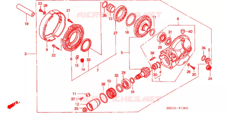 COUPLE CONIQUE Honda MOTO 750 SHADOW 2007  VT750C7