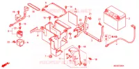 BATTERIE pour Honda SHADOW VT 750 AERO ABS de 2009