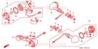 CLIGNOTANT (2) pour Honda VT SHADOW 600 Hamamatsu factory de 1999
