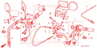 COMMODO   LEVIER   CABLE (2) pour Honda VT SHADOW 600 Hamamatsu factory de 1999