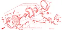PHARE pour Honda VT SHADOW 600 Hamamatsu factory de 1999
