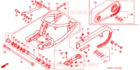 BRAS OSCILLANT pour Honda VT SHADOW 600 Kumamoto factory de 1999