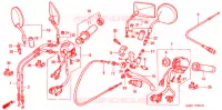 COMMODO   LEVIER   CABLE (2) pour Honda VT SHADOW 600 Kumamoto factory de 1999