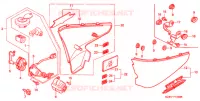 COUVERCLES LATERAUX pour Honda VT SHADOW 600 Kumamoto factory de 1999
