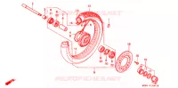 ROUE AVANT pour Honda VT SHADOW 600 Kumamoto factory de 1999