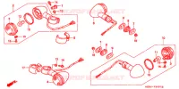 CLIGNOTANT (2) pour Honda VT SHADOW 600 Kumamoto factory de 1999