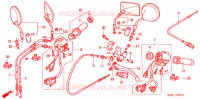 COMMODO   LEVIER   CABLE (2) pour Honda VT SHADOW 600 Kumamoto factory de 1999