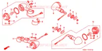 CLIGNOTANT (2) pour Honda VT SHADOW 600 Kumamoto factory de 1999