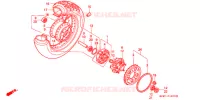 ROUE ARRIERE pour Honda VT SHADOW 600 Kumamoto factory de 1999