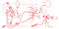 LEVIER DE GUIDON   CABLE   COMMODO pour Honda SHADOW VT 750 SPIRIT S de 2010