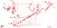 MAITRE CYLINDRE DE FREIN ARRIERE pour Honda SHADOW VT 750 GRAY de 2010