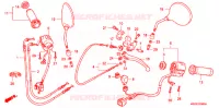 COMMODOS   POIGNEES   CABLES pour Honda SHADOW VT 750 BLACK de 2010