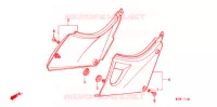 COUVERCLES LATERAUX pour Honda CB 500 de 1997