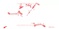 PEDALE (2) pour Honda CB 500 de 1997