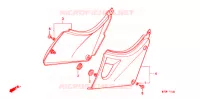 COUVERCLES LATERAUX pour Honda CB 500 de 1997