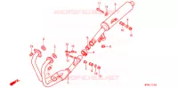 SILENCIEUX D'ECHAPPEMENT pour Honda CB 500 de 1997