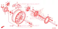 ROUE ARRIERE pour Honda CBR 600 RR ABS de 2016