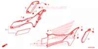 COUVERCLES LATERAUX pour Honda NC 750 INTEGRA S de 2016