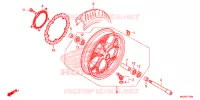ROUE AVANT pour Honda NC 750 INTEGRA de 2016