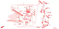 MAITRE CYLINDRE DE FREIN AVANT (ABS) pour Honda SH 125 ABS de 2016