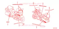 AUTOCOLLANTS pour Honda GL 1800 GOLD WING ABS AIRBAG de 2016