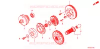 TRANSMISSION PRIMAIRE pour Honda GL 1800 GOLD WING ABS AIRBAG de 2016