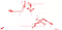 PEDALE pour Honda GL 1800 GOLD WING ABS de 2017