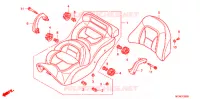 SELLE pour Honda GL 1800 GOLD WING ABS ROUGE de 2017