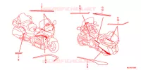AUTOCOLLANTS pour Honda GL 1800 GOLD WING ABS de 2016