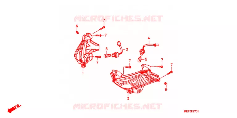 CLIGNOTANT (FJS400D9/FJS400A) Honda SCOOTER 400 SILVERWING 2009  FJS400A9
