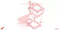 CYLINDRE pour Honda FOURTRAX 420 RANCHER 4X4 ES RED de 2016