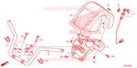 GUIDON pour Honda FOURTRAX 420 RANCHER 4X4 ES RED de 2016
