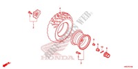 ROUE ARRIERE pour Honda FOURTRAX 420 RANCHER 4X4 ES RED de 2016