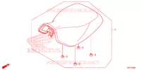 SELLE pour Honda FOURTRAX 420 RANCHER 4X4 ES RED de 2016