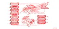 AUTOCOLLANTS pour Honda FOURTRAX 420 RANCHER 4X4 ES de 2016