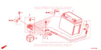BATTERIE pour Honda CBR 125 NOIR de 2015