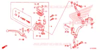 MAITRE CYLINDRE DE FREIN AVANT pour Honda CBR 125 BLACK de 2015