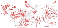 FEU ARRIERE   GARDE BOUE ARRIERE (FJS400D9/FJS400A) pour Honda SILVER WING 400 ABS de 2010