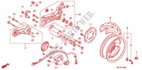 ROUE ARRIERE pour Honda SILVER WING 400 ABS de 2012