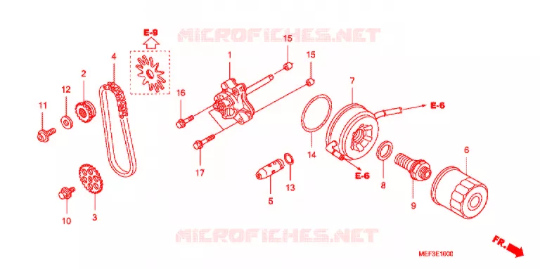 POMPE A HUILE Honda SCOOTER 400 SILVERWING 2009  FJS400A9