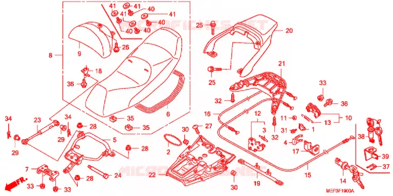 SELLE Honda SCOOTER 400 SILVERWING 2010  FJS400A9