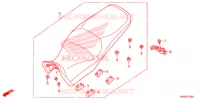 SELLE pour Honda CROSSTOURER 1200 ABS RED de 2016
