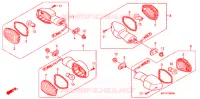 CLIGNOTANT pour Honda TRANSALP 700 ABS de 2011