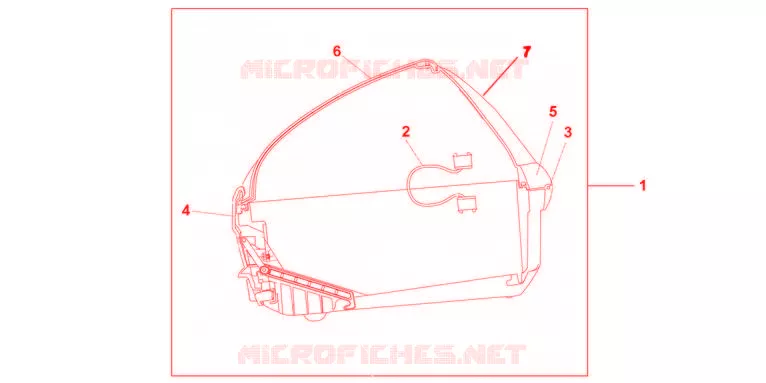 TOP CASE 45L MAT CYNOS GREY Honda MOTO 700 TRANSALP 2011  XL700VAB
