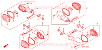 CLIGNOTANT pour Honda TRANSALP 700 ABS de 2011